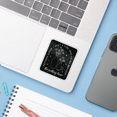 Aardwerk liefhebbers meisje sticker (Laptop met iPhone)