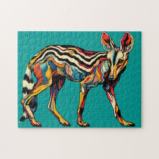 Aardwolf Puzzel Legpuzzel (Horizontaal)