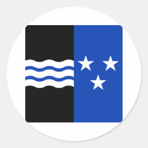 Aargau Vlag Ronde Sticker