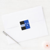 Aargau Vlag Ronde Sticker (Envelop)