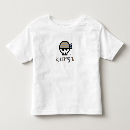 Aargh Boy Pirate Skull Kinder Shirts (Voorkant)