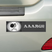 Aargh! Eye Patch Pirate Cat Bumpersticker (Op auto)