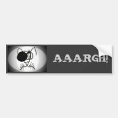 Aargh! Eye Patch Pirate Cat Bumpersticker (Voorkant)