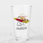 AARGH! Funny dog agility teeter Glas (Voorkant)