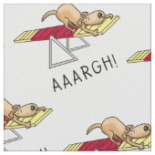 AARGH! Funny dog agility teeter Stof (Close Up)