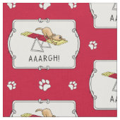 AARGH! Funny dog agility teeter Stof (Close Up)