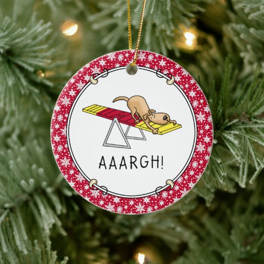 AARGH! Grappig bang voor de griezelige griezellenm Keramisch Ornament (Boom)