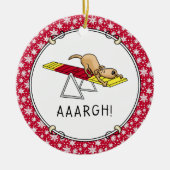 AARGH! Grappig bang voor de griezelige griezellenm Keramisch Ornament (Voorkant)