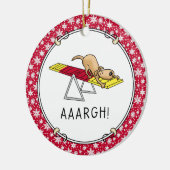 AARGH! Grappig bang voor de griezelige griezellenm Keramisch Ornament (Links)