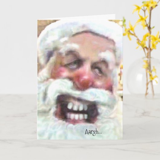 Aargh...Kerstvakantie Kaart (Gele Bloem)