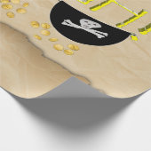 AARGH - Piratenpapegaai, schatkist en ooglapje Cadeaupapier (Hoek)