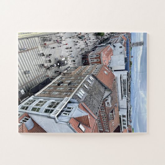 Aarhus Center, Denemarken, stadstuiver Legpuzzel (Horizontaal)