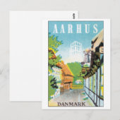 AARHUS, Danmark Briefkaart (Voorkant / Achterkant)