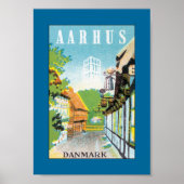 Aarhus Danmark (grens) Poster (Voorkant)