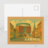 Aarhus Denemarken Stadsgezicht Briefkaart (Voorkant / Achterkant)