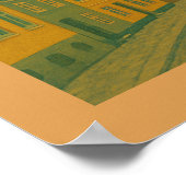 Aarhus Denemarken Stadsgezicht Poster (Hoek)