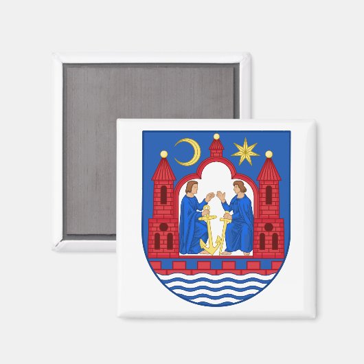 Aarhus, Denemarken Wapen Magneet (Voorkant / Achterkant)