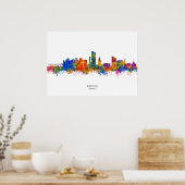 Aarhus Denmark Skyline Poster (Keuken)