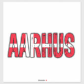 Aarhus Denmark Sticker (Vel)