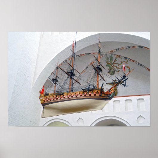 Aarhus Kathedraal Votiefschip Poster (Voorkant)