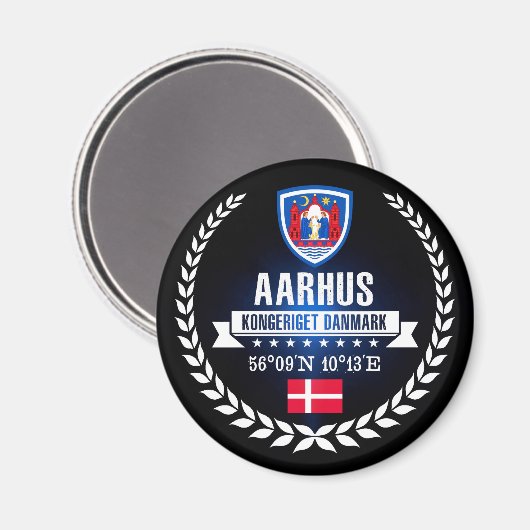 Aarhus Magneet (Voorkant / Achterkant)