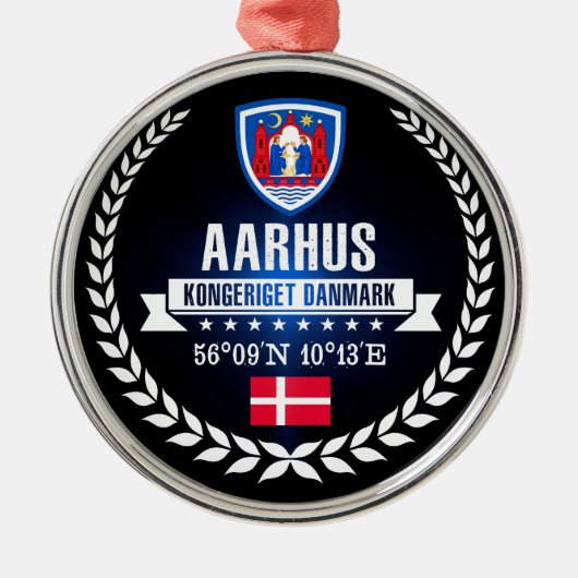 Aarhus Metalen Ornament (Voorkant)