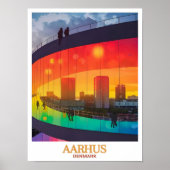 Aarhus Muurkunst - Ingelijst ARoS Aarhus Kunstmuse Poster (Voorkant)