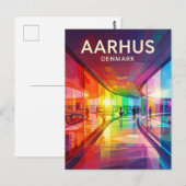 Aarhus Regenboog Panorama Denemarken Briefkaart (Voorkant / Achterkant)