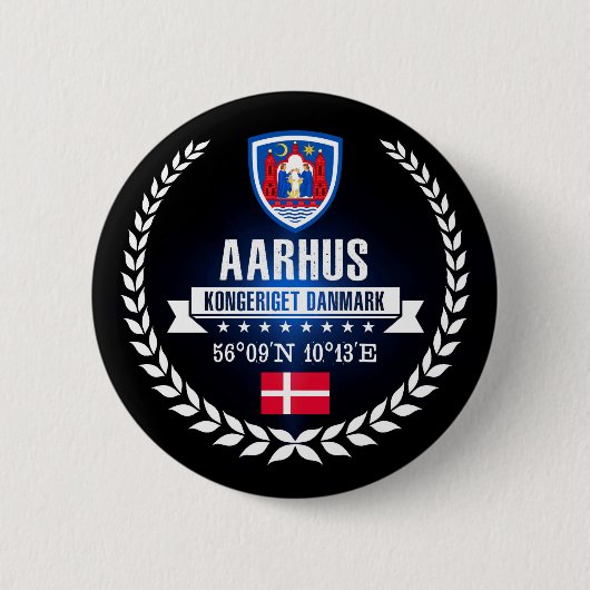 Aarhus Ronde Button 5,7 Cm (Voorkant)