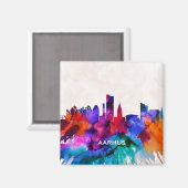 Aarhus Skyline Magneet (Voorkant / Achterkant)