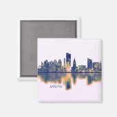 Aarhus Skyline Magneet (Voorkant / Achterkant)