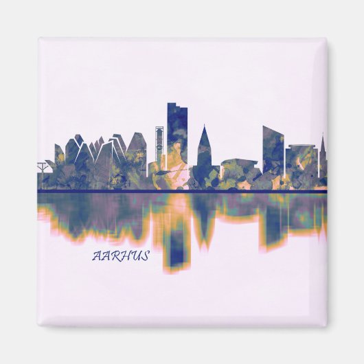 Aarhus Skyline Magneet (Voorkant)