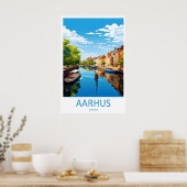 Aarhus Vintage Reisposter Ski National Park Poster (Keuken)