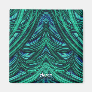 AARON ~ 3D Fractal Design Blue Magnet