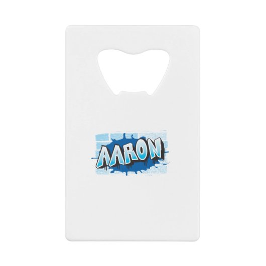 aaron.ai creditkaart flessenopener (Voorkant)