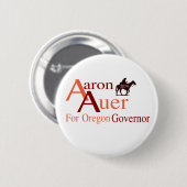 Aaron Auer for Oregon Governor pin Ronde Button 5,7 Cm (Voorkant /achterkant)