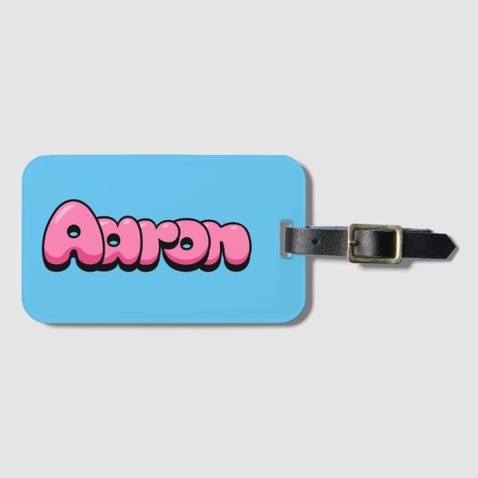 Aaron Bagagelabel (Voorkant (horizontaal))