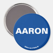 AARON Blue magnet (Voorkant / Achterkant)