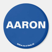 AARON Blue magnet (Voorkant)