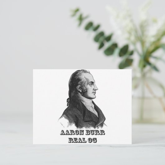 Aaron Burr Original Gangsta Briefkaart (Staand voorkant)