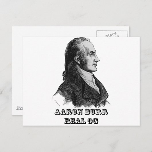 Aaron Burr Original Gangsta Briefkaart (Voorkant / Achterkant)