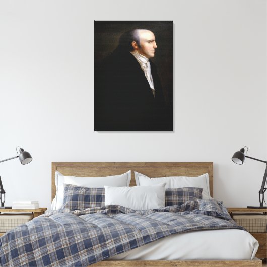 AARON BURR Portret van John Vanderlyn Canvas Afdruk (Insitu (Slaapkamer))
