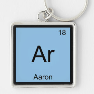 Aaron Chemie Element Symbool Periodiek Systeem Naa Sleutelhanger