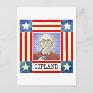 Aaron Copland briefkaart