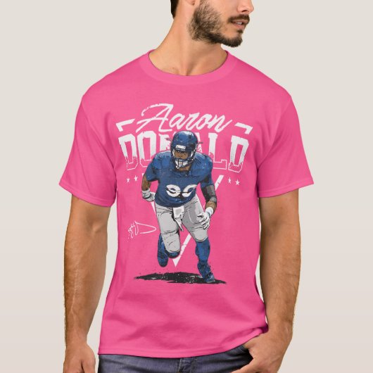 Aaron Donald Los Angeles R Triangle Naam T-shirt (Voorkant)