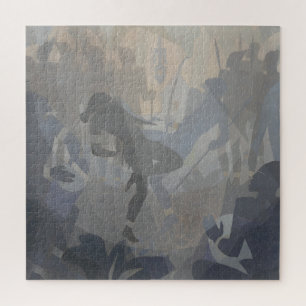 Aaron Douglas – De neger in een Afrikaanse omgevin Legpuzzel