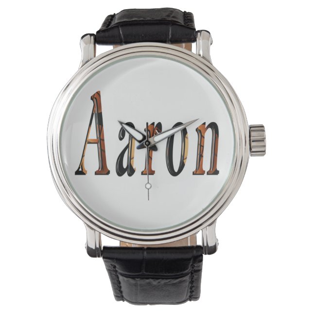 "Aaron en het Spel van Glorie" Zijn Naam Horloge (Voorkant)