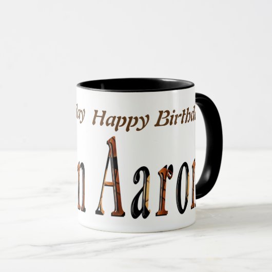 "Aaron en het Spel van Glorie" Zijn Naam Mok (Voorkant rechts)