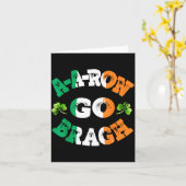 Aaron Erin Go Bragh Shamrock St.patrick's Day  Kaart (Gele Bloem)