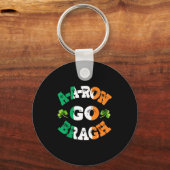 Aaron Erin Go Bragh Shamrock St.patrick's Day  Sleutelhanger (Voorkant)